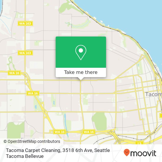 Tacoma Carpet Cleaning, 3518 6th Ave map