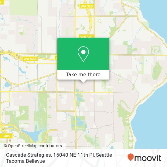 Cascade Strategies, 15040 NE 11th Pl map