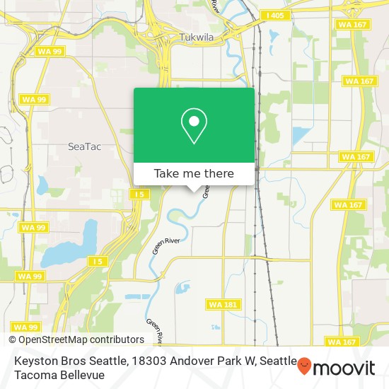 Keyston Bros Seattle, 18303 Andover Park W map