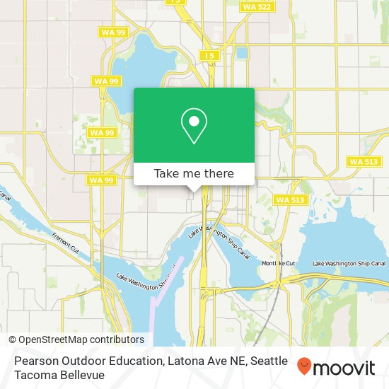 Mapa de Pearson Outdoor Education, Latona Ave NE