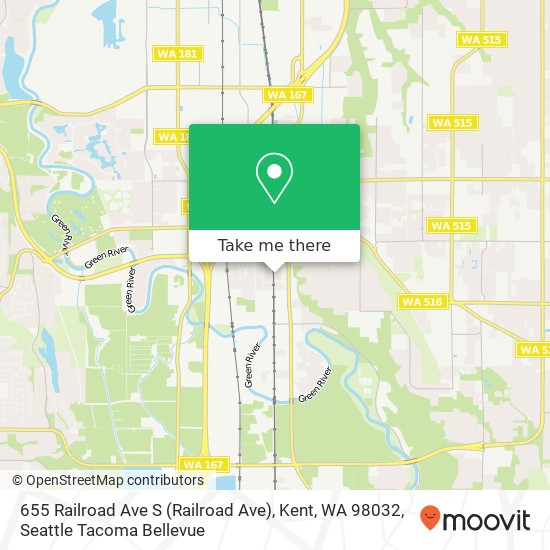 655 Railroad Ave S (Railroad Ave), Kent, WA 98032 map