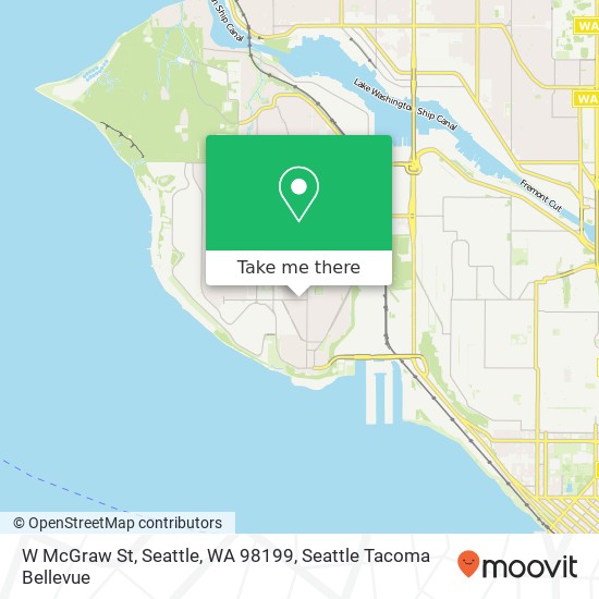 Mapa de W McGraw St, Seattle, WA 98199