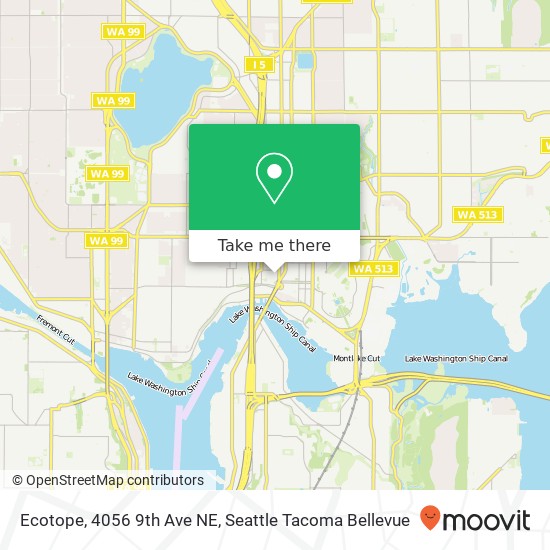 Mapa de Ecotope, 4056 9th Ave NE