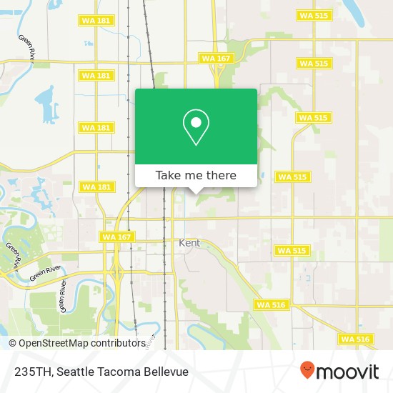 Mapa de 235TH, 8610 S 235th Pl #235TH, Kent, WA 98031, USA