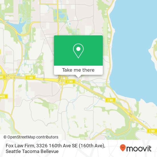 Mapa de Fox Law Firm, 3326 160th Ave SE