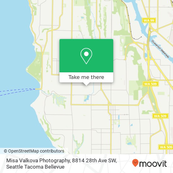 Mapa de Misa Valkova Photography, 8814 28th Ave SW