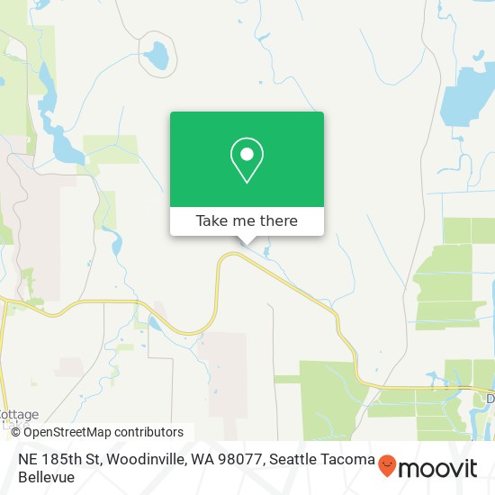 Mapa de NE 185th St, Woodinville, WA 98077