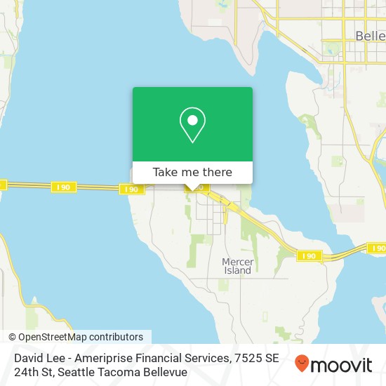 Mapa de David Lee - Ameriprise Financial Services, 7525 SE 24th St
