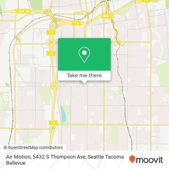 Mapa de Air Motion, 5432 S Thompson Ave
