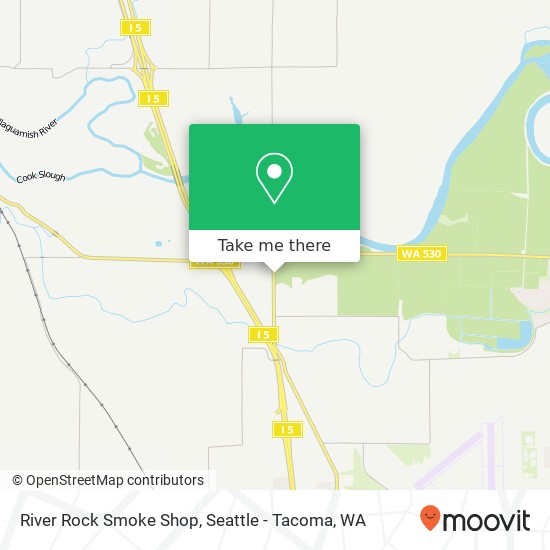 Mapa de River Rock Smoke Shop, 21125 Smokey Point Blvd