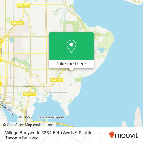 Mapa de Village Bodywork, 5234 50th Ave NE