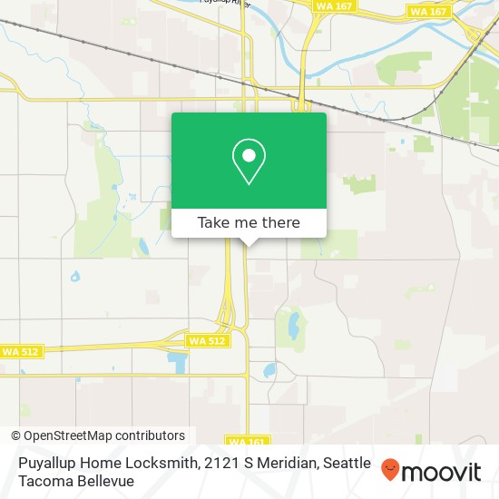 Puyallup Home Locksmith, 2121 S Meridian map