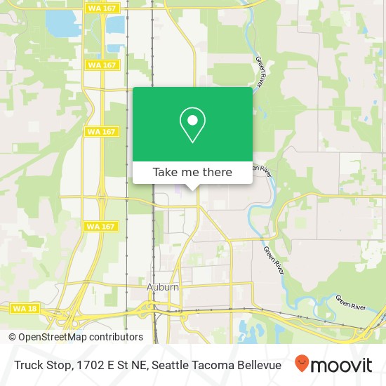 Mapa de Truck Stop, 1702 E St NE