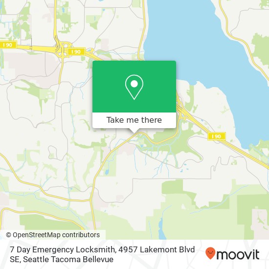 7 Day Emergency Locksmith, 4957 Lakemont Blvd SE map