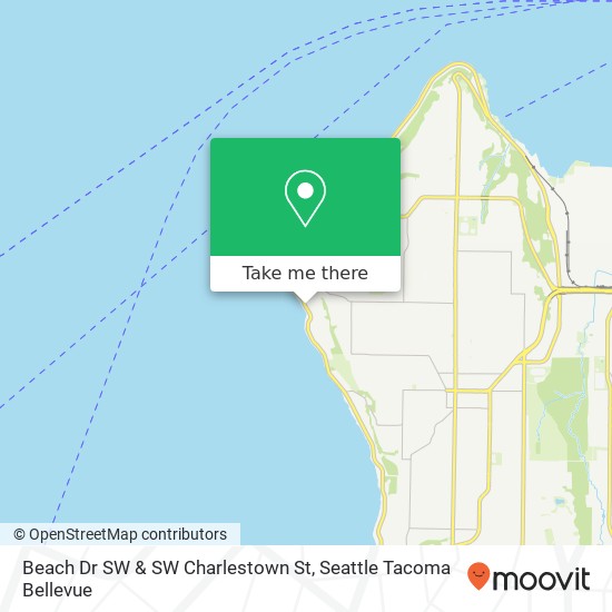 Beach Dr SW & SW Charlestown St map