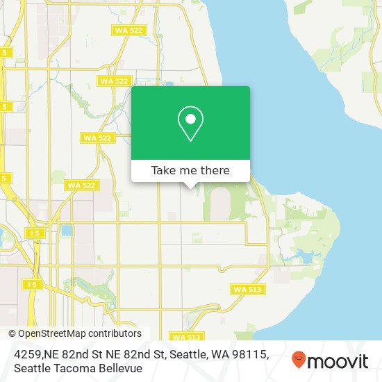 4259,NE 82nd St NE 82nd St, Seattle, WA 98115 map