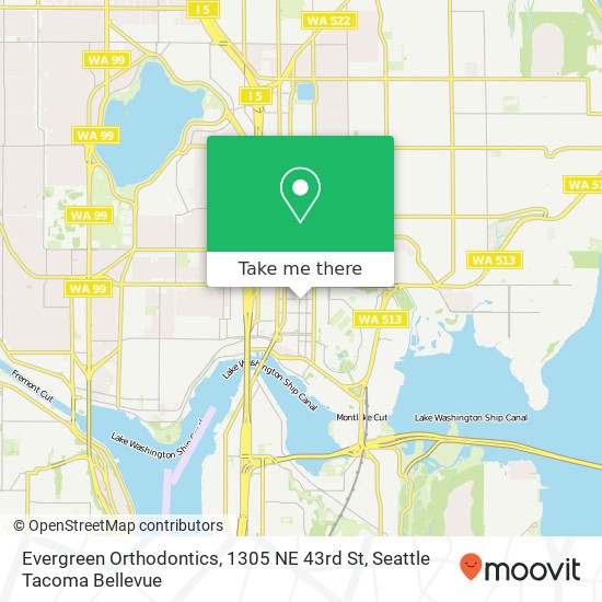 Evergreen Orthodontics, 1305 NE 43rd St map