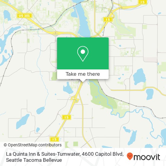 Mapa de La Quinta Inn & Suites-Tumwater, 4600 Capitol Blvd