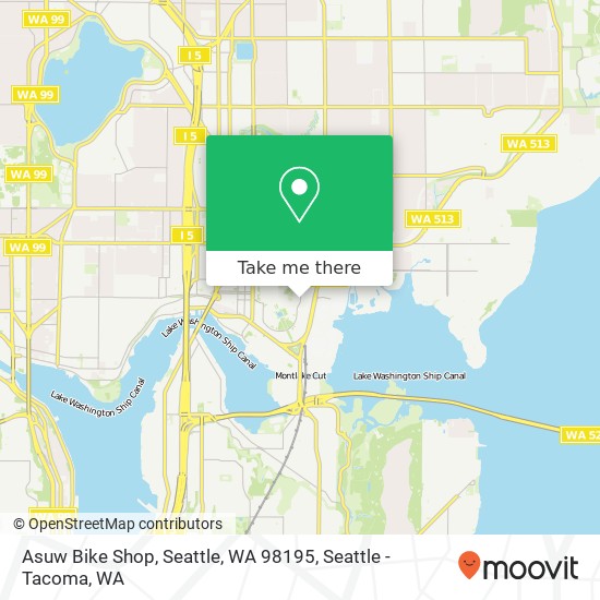 Asuw Bike Shop, Seattle, WA 98195 map