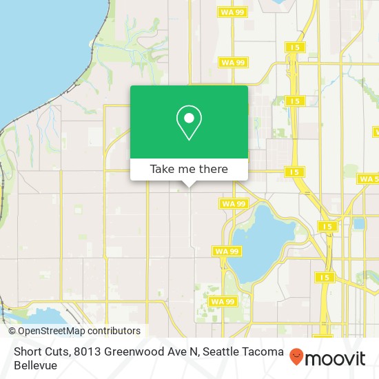 Mapa de Short Cuts, 8013 Greenwood Ave N
