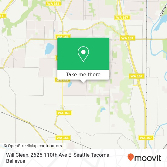 Will Clean, 2625 110th Ave E map