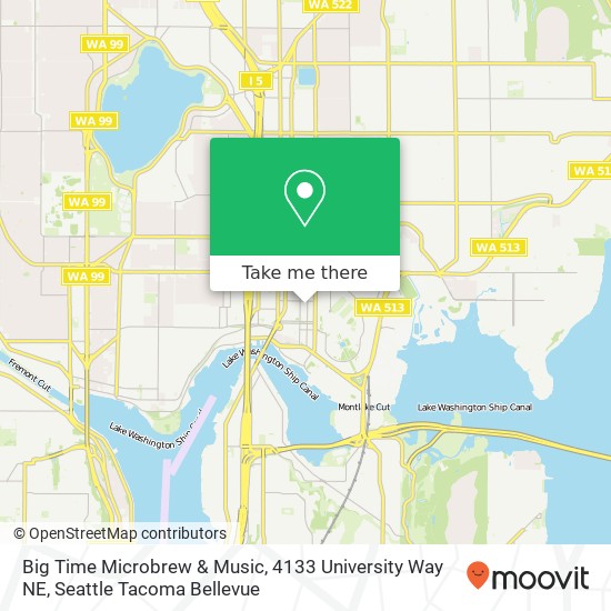 Big Time Microbrew & Music, 4133 University Way NE map