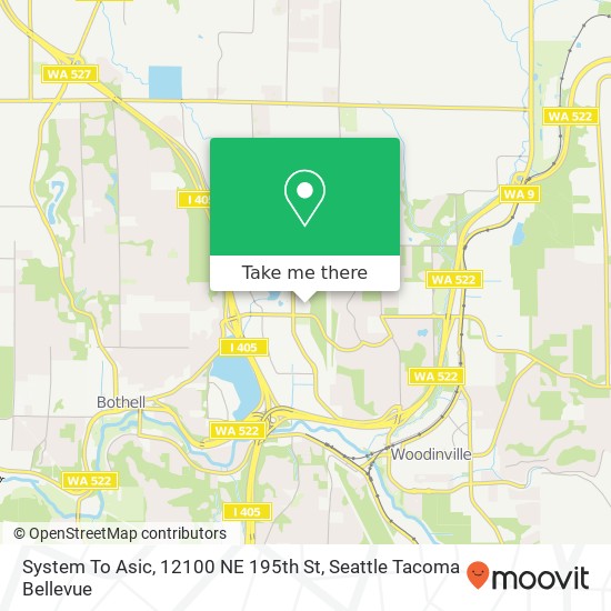 System To Asic, 12100 NE 195th St map