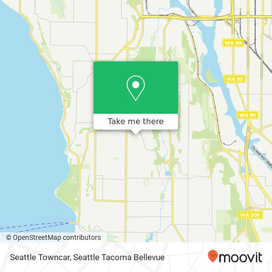 Seattle Towncar map