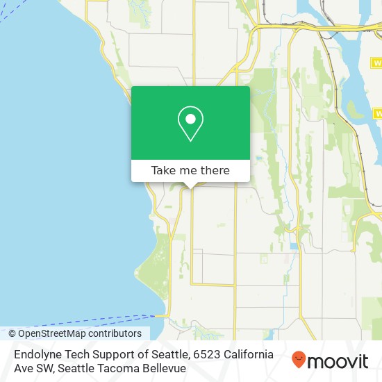 Mapa de Endolyne Tech Support of Seattle, 6523 California Ave SW