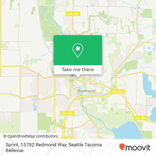 Mapa de Sprint, 15782 Redmond Way