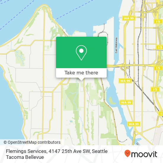 Flemings Services, 4147 25th Ave SW map