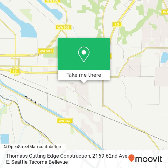 Thomass Cutting Edge Construction, 2169 62nd Ave E map