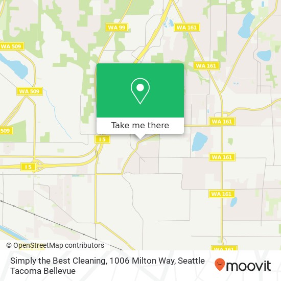 Mapa de Simply the Best Cleaning, 1006 Milton Way