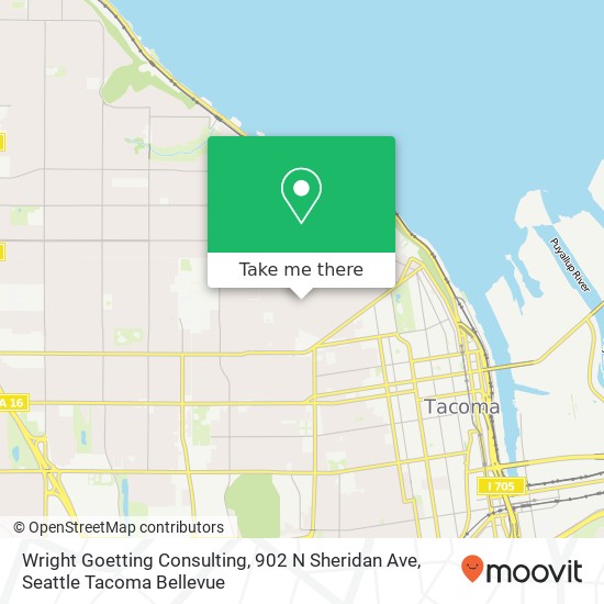 Mapa de Wright Goetting Consulting, 902 N Sheridan Ave