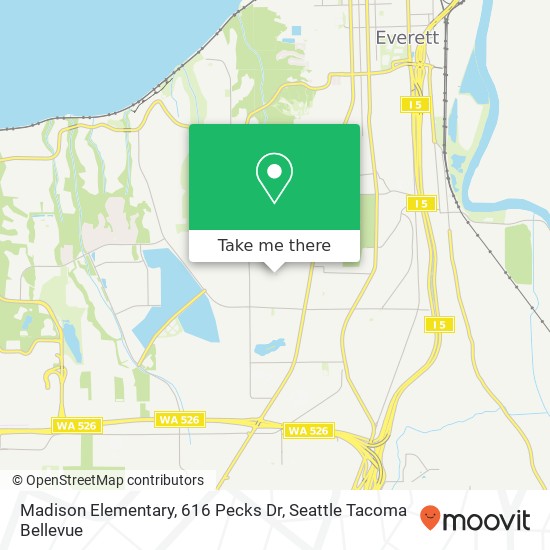 Mapa de Madison Elementary, 616 Pecks Dr