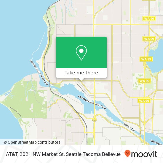 Mapa de AT&T, 2021 NW Market St