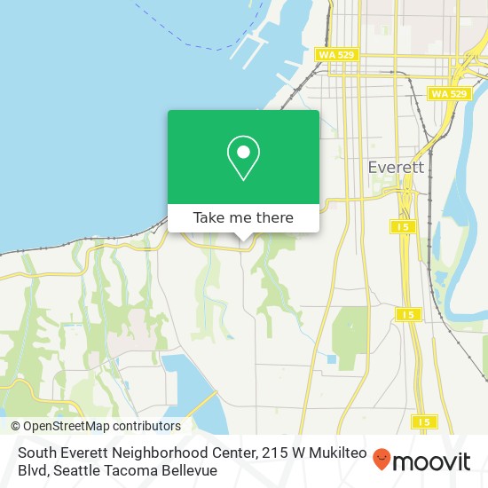 Mapa de South Everett Neighborhood Center, 215 W Mukilteo Blvd