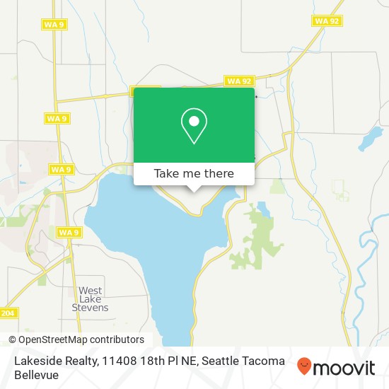 Lakeside Realty, 11408 18th Pl NE map