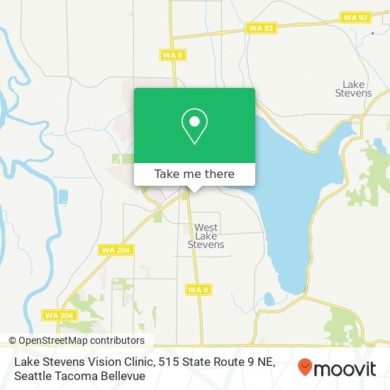 Lake Stevens Vision Clinic, 515 State Route 9 NE map