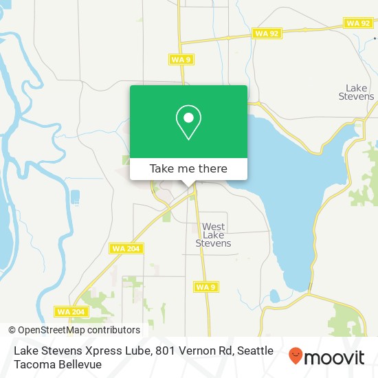 Lake Stevens Xpress Lube, 801 Vernon Rd map