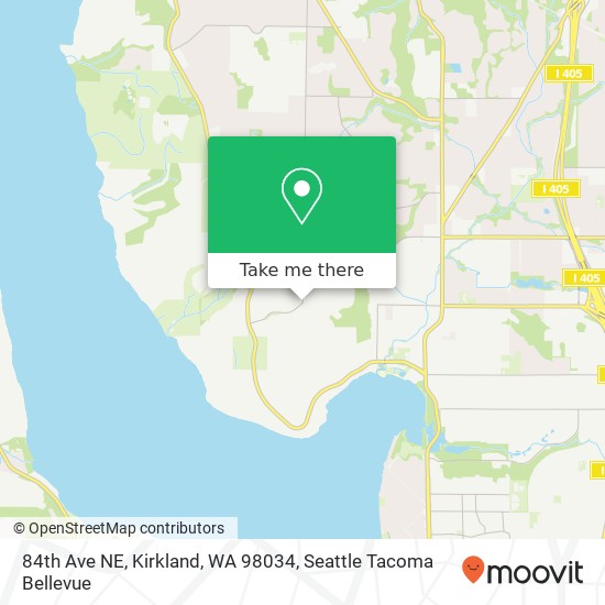 Mapa de 84th Ave NE, Kirkland, WA 98034