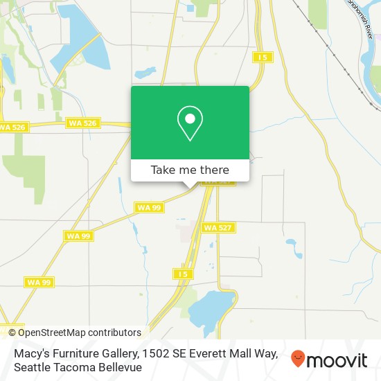 Macy's Furniture Gallery, 1502 SE Everett Mall Way map