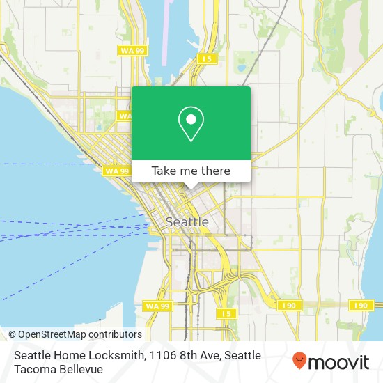 Seattle Home Locksmith, 1106 8th Ave map