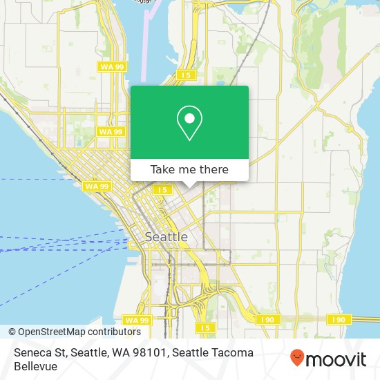 Seneca St, Seattle, WA 98101 map