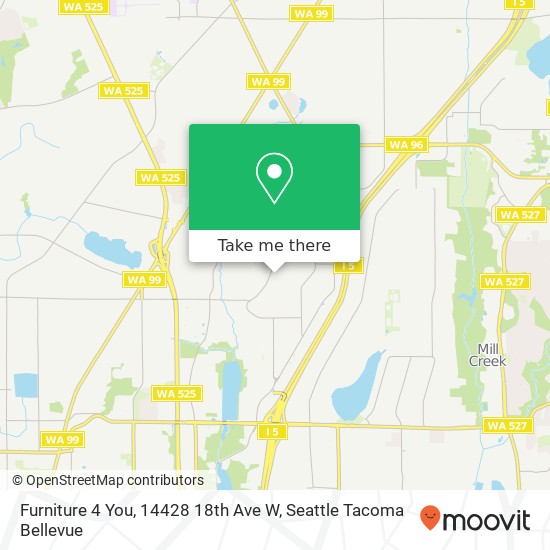 Mapa de Furniture 4 You, 14428 18th Ave W