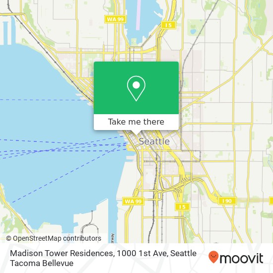 Mapa de Madison Tower Residences, 1000 1st Ave