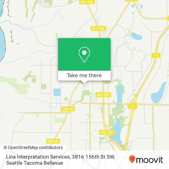 Mapa de Lina Interpretation Services, 3816 156th St SW