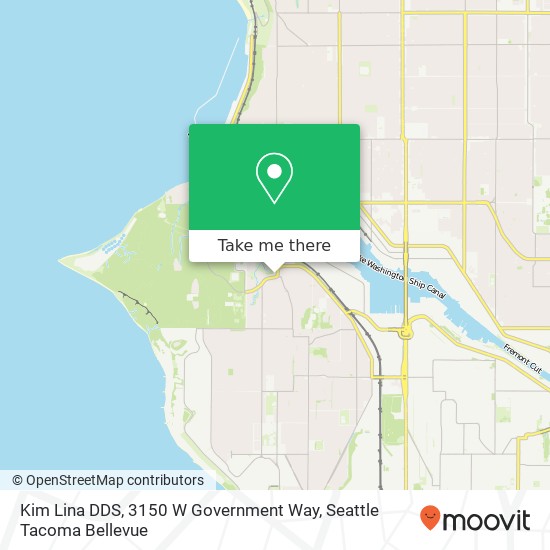 Kim Lina DDS, 3150 W Government Way map