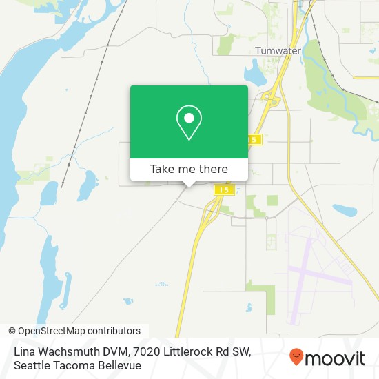 Mapa de Lina Wachsmuth DVM, 7020 Littlerock Rd SW