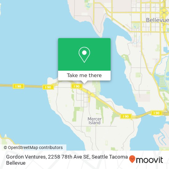 Mapa de Gordon Ventures, 2258 78th Ave SE